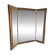 Miroir triptyque - bois massif