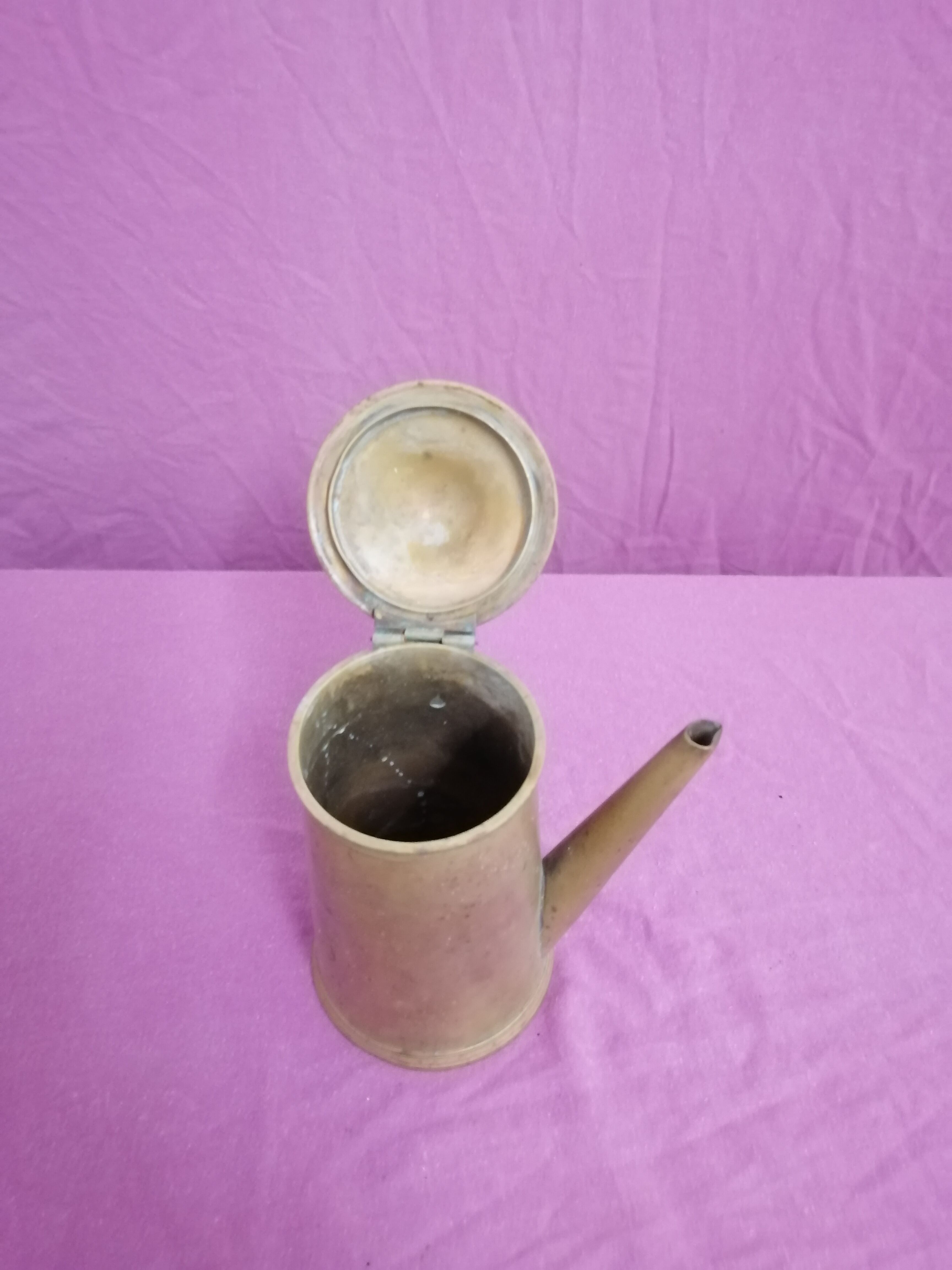 Vintage brass chocolatiere 1900