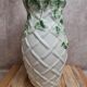 Large vintage Portuguese vase FG Trompe-l'œil vase with raised ivy decoration