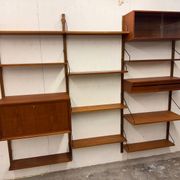 Meuble mural scandinave vintage en teck par Poul Cadovius pour Royal System