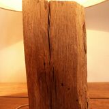 Lamp on old oak beam