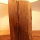 Lamp on an old oak beam