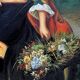Portrait of a flower girl in a beautiful baguette frame.