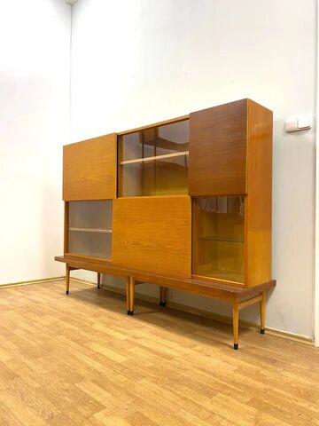 Retro cabinet / bookcase, Brussels style, 1960s