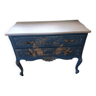 Commode 2 tiroirs en bois