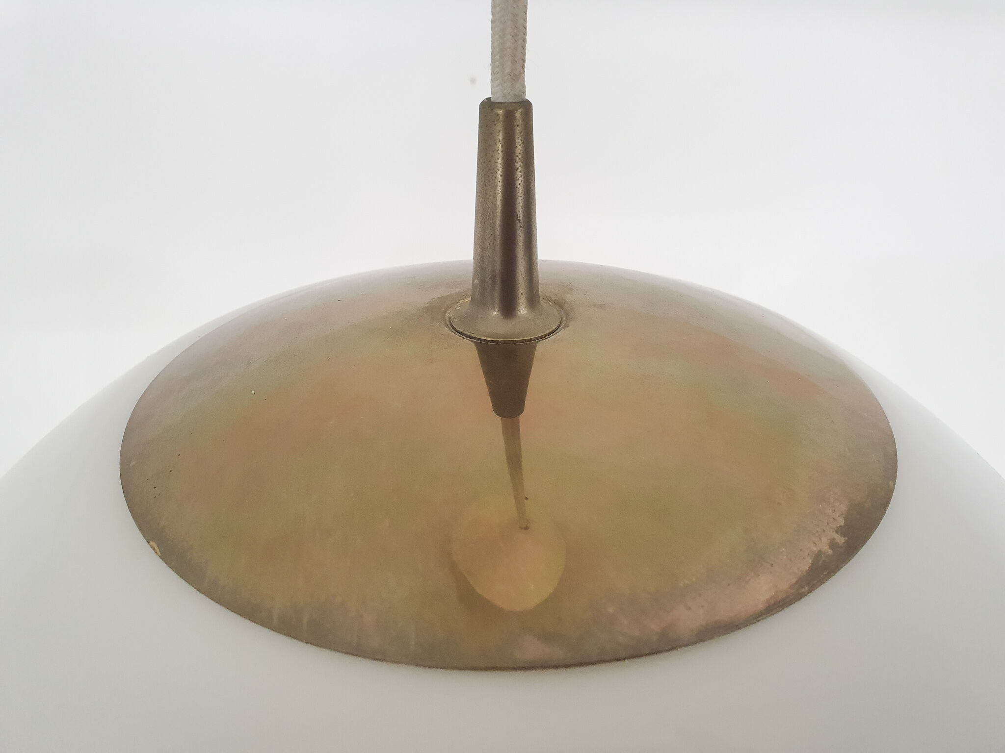 Peill and Putzler glass globe, pendant light, Germany 1970's