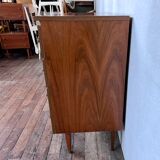 Scandinavian sideboard style walnut 1960