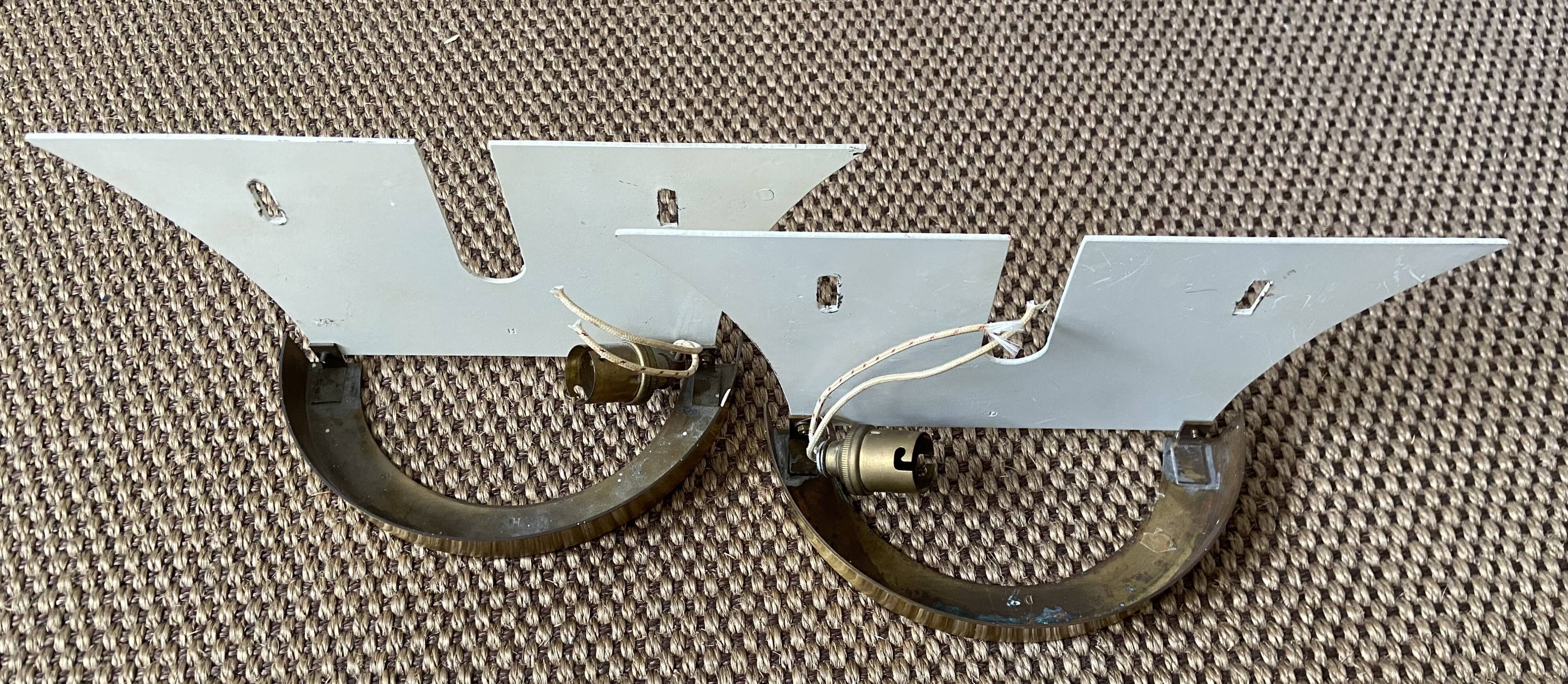 Pair of Jean Perzel wall lights