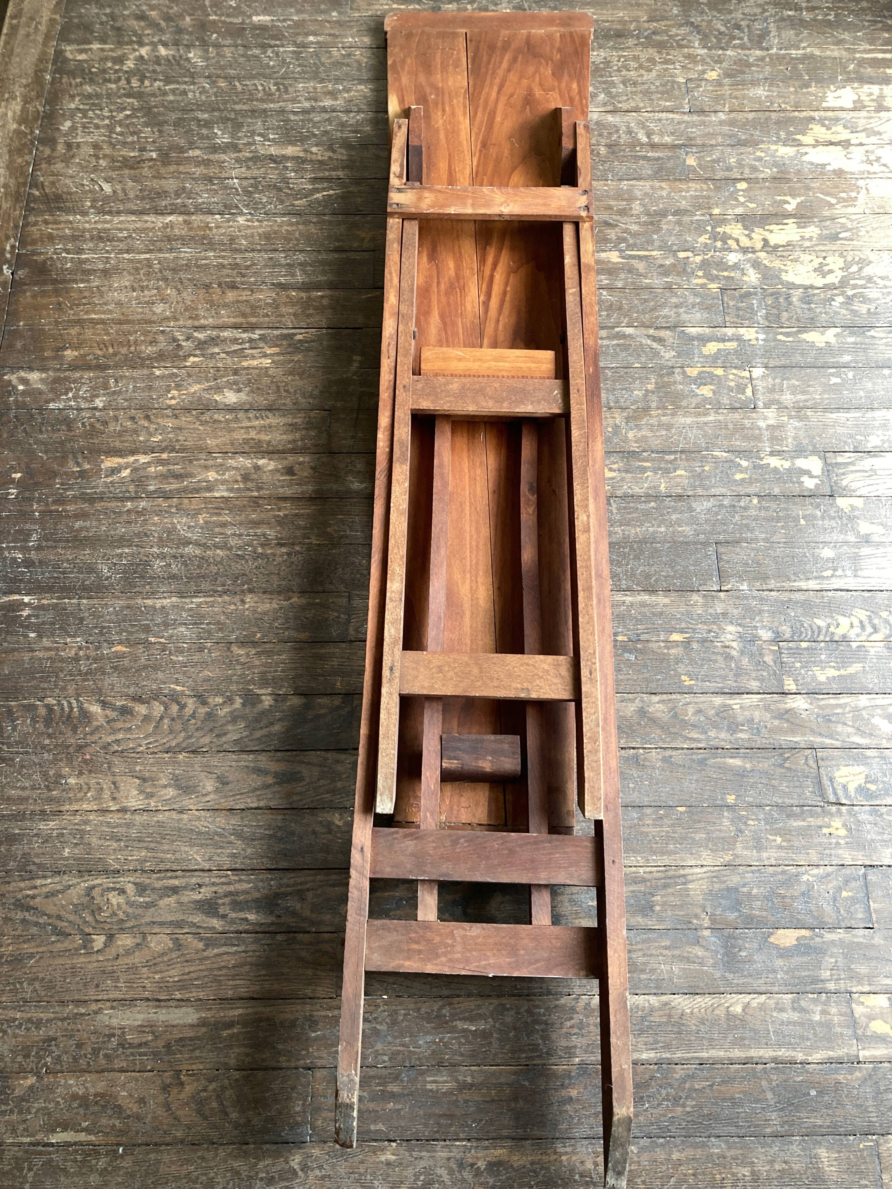 1900 folding ironing console table