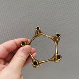 Solid brass candlestick designed by Jens Harald Quistgaard (JHQ) 1960s