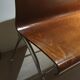 Thermoformed wooden bench. 60s