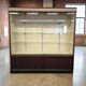 XL vintage wooden display cabinet / sideboard / wall cupboard