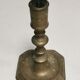 Old bronze candle holder, seventeenth century