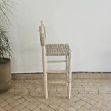 Natural rope bar stool