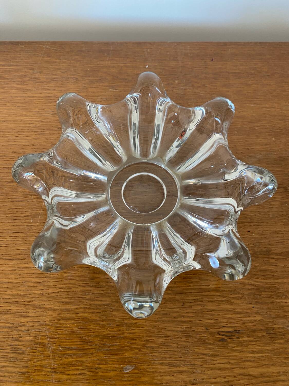 Antique Crystal Pocket Tray Star Shape Vintage