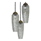 Ancien lustre cascade 3 feux vintage