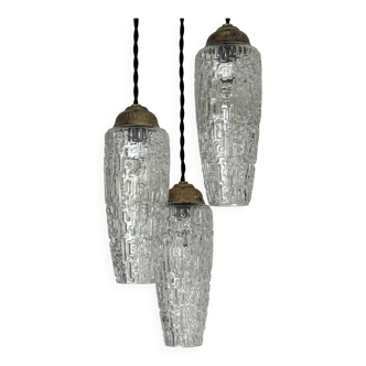 Antique cascade 3-bulb vintage chandelier