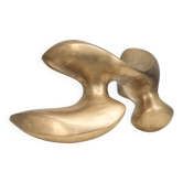 Sculpture biomorphique abstraite en bronze par Felix van de Beek, Pays-Bas, années 1980.