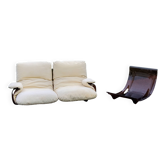 Michel Ducaroy Ligne Roset Marsala model designer sofa and 1970s armchair shell