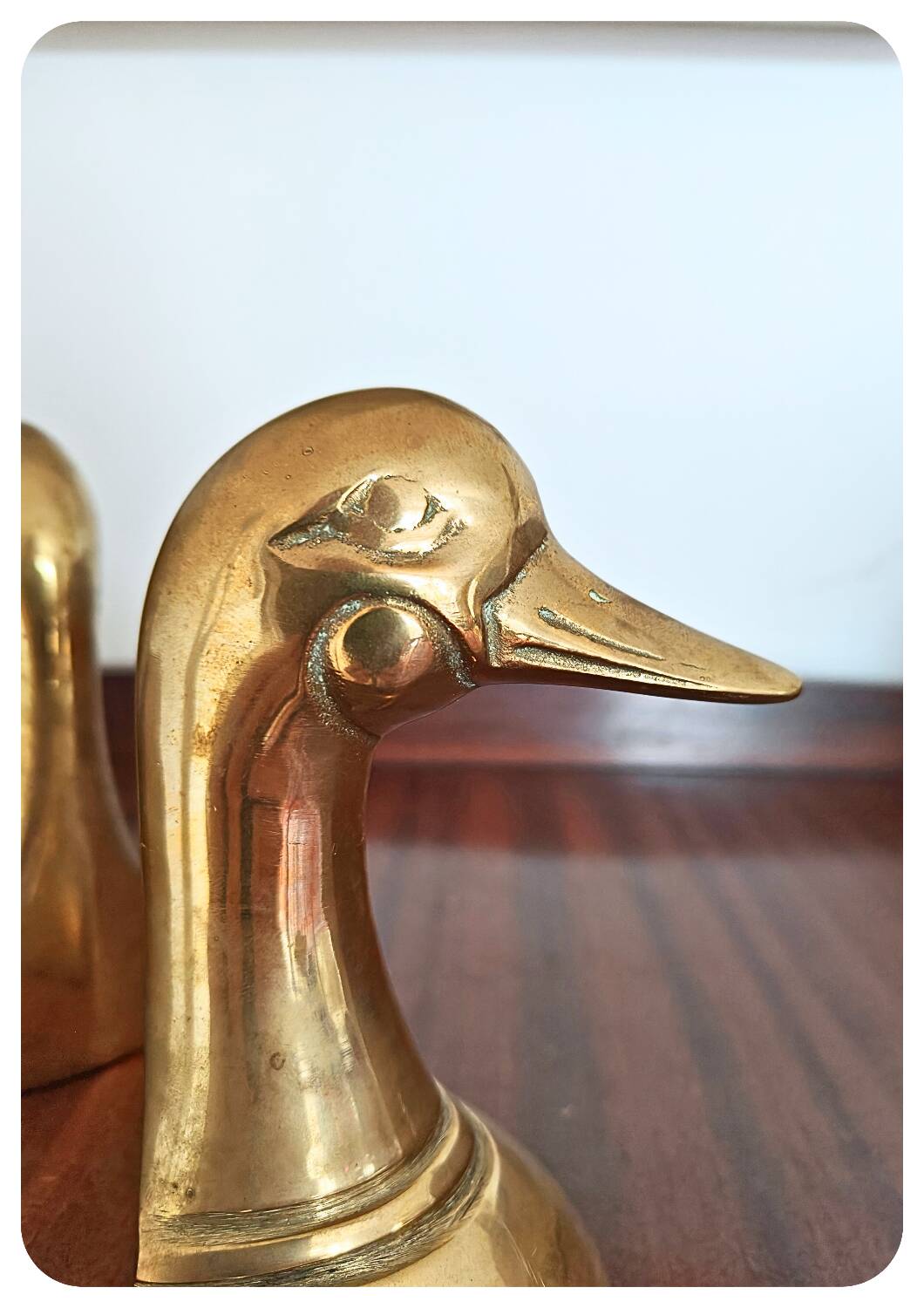 Serres livres canard en laiton