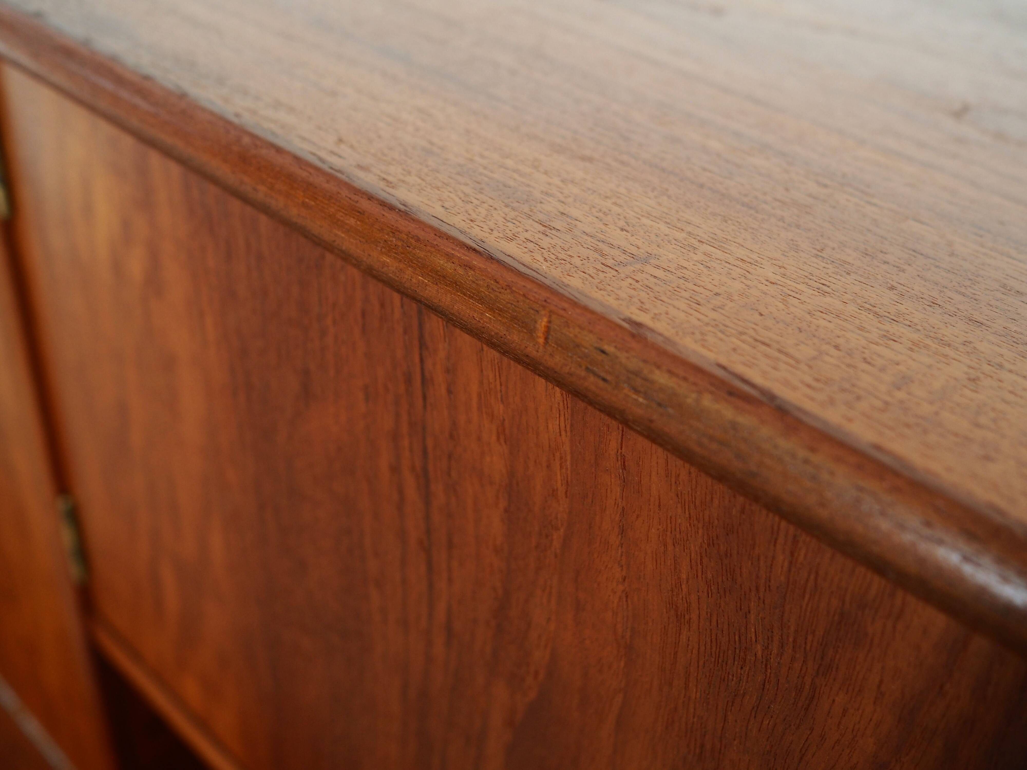 Teak high sideboard, Danish design, 1960s, production: Denmark