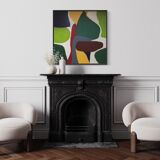 Green paint square format
