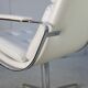 Armchair "Space Age"". Steel and imitation leather. Swivel. France, 70s