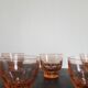 Lot de 6 petits verres rose