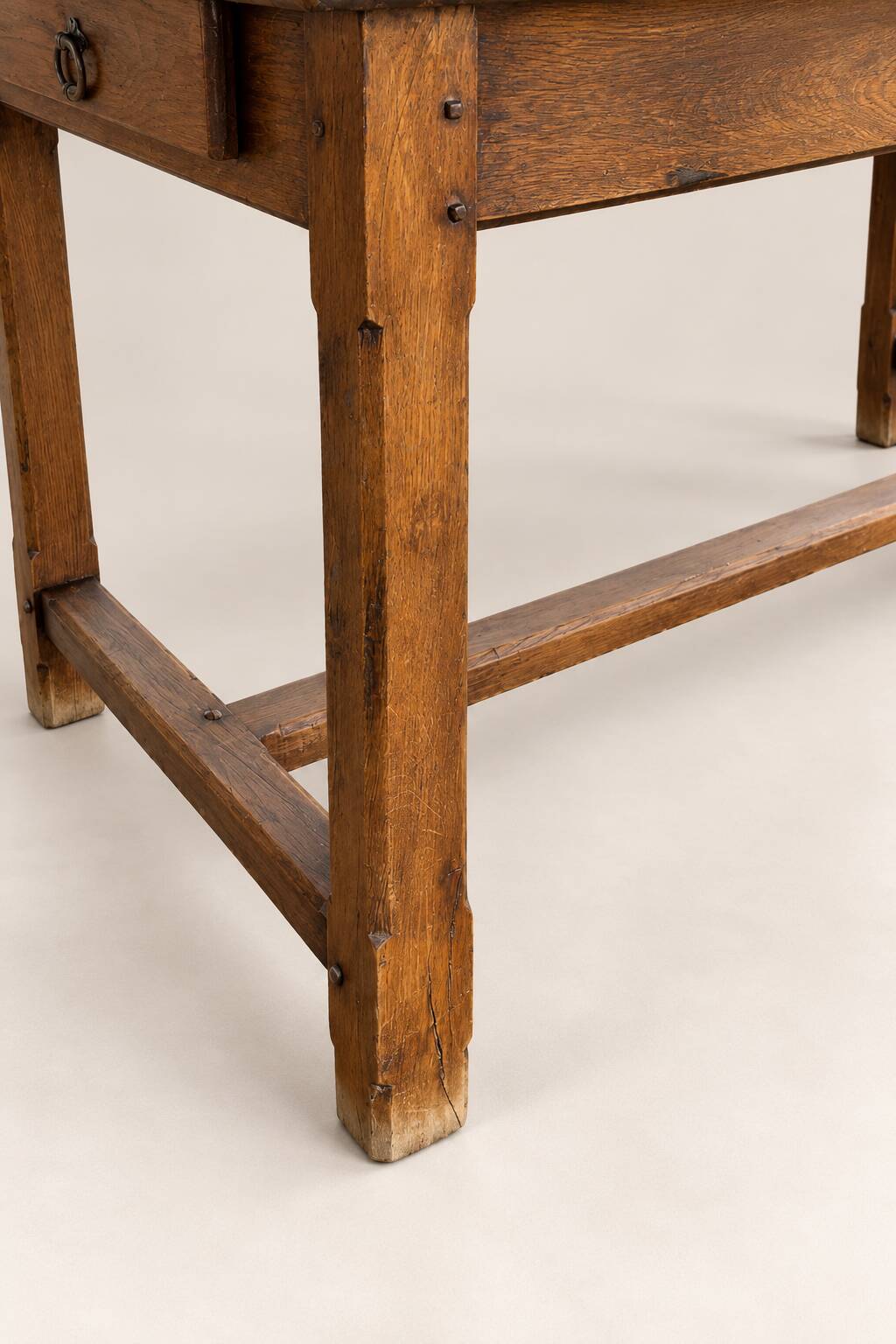 Table de ferme ancienne en chêne – 170 × 80 cm