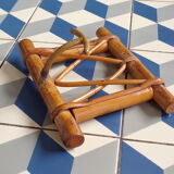 Vintage wicker patère