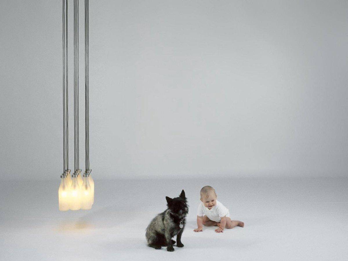 Tejo Remy "Milk Bottle Lamp", limited edition, 1991