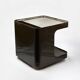 Brown 1970s Space Age Bar Cart Game by Marcello Siard for Longato