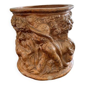 Stoneware tobacco pot