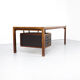 Teak and leather executive writing desk 1960