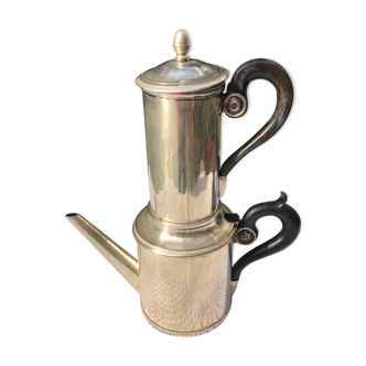 Cafetière 1900 argent plaqué signée