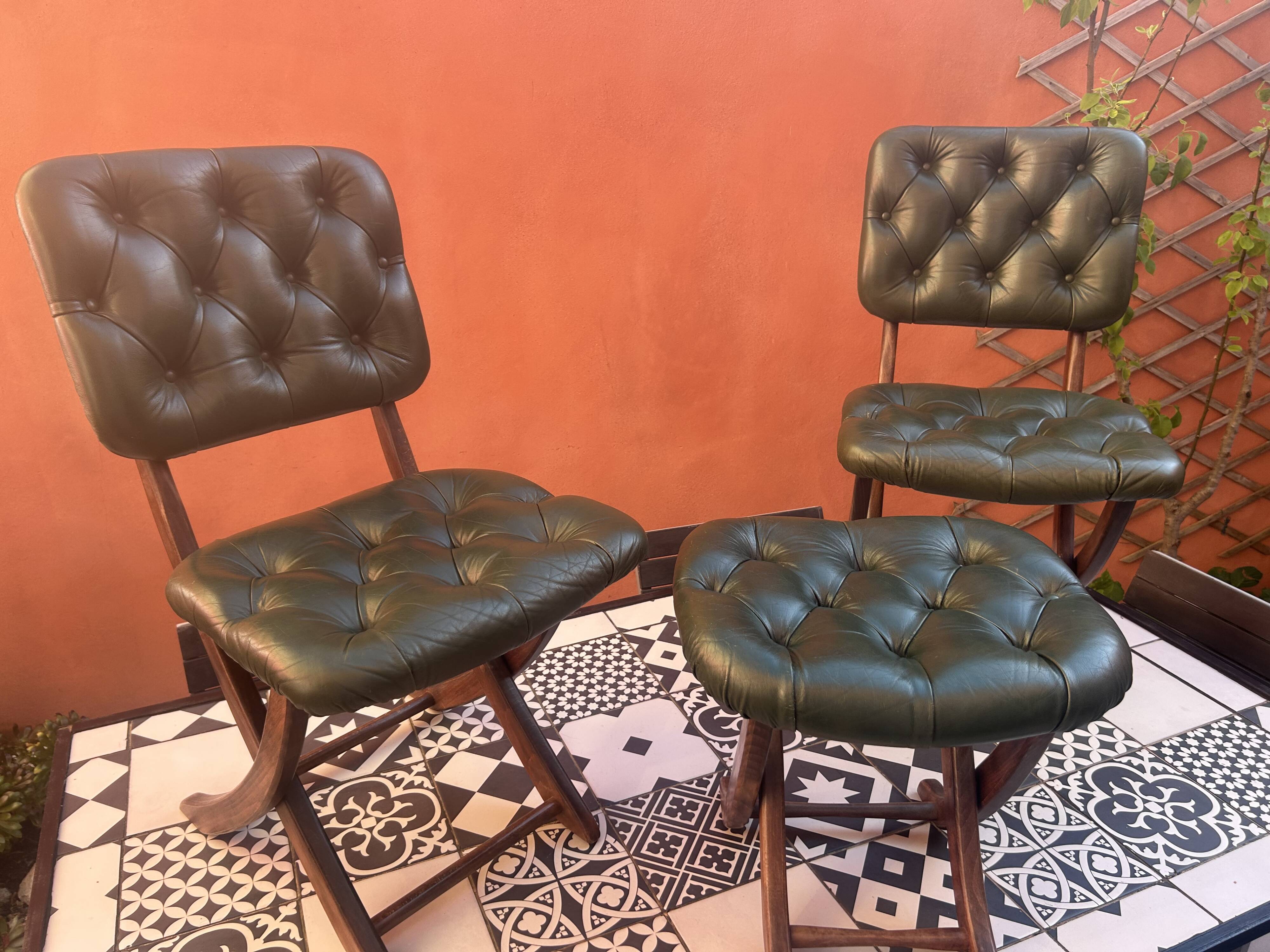Chairs and stool