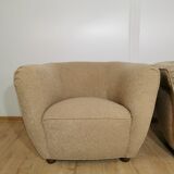 Restored armchairs by Jindrich Halabala