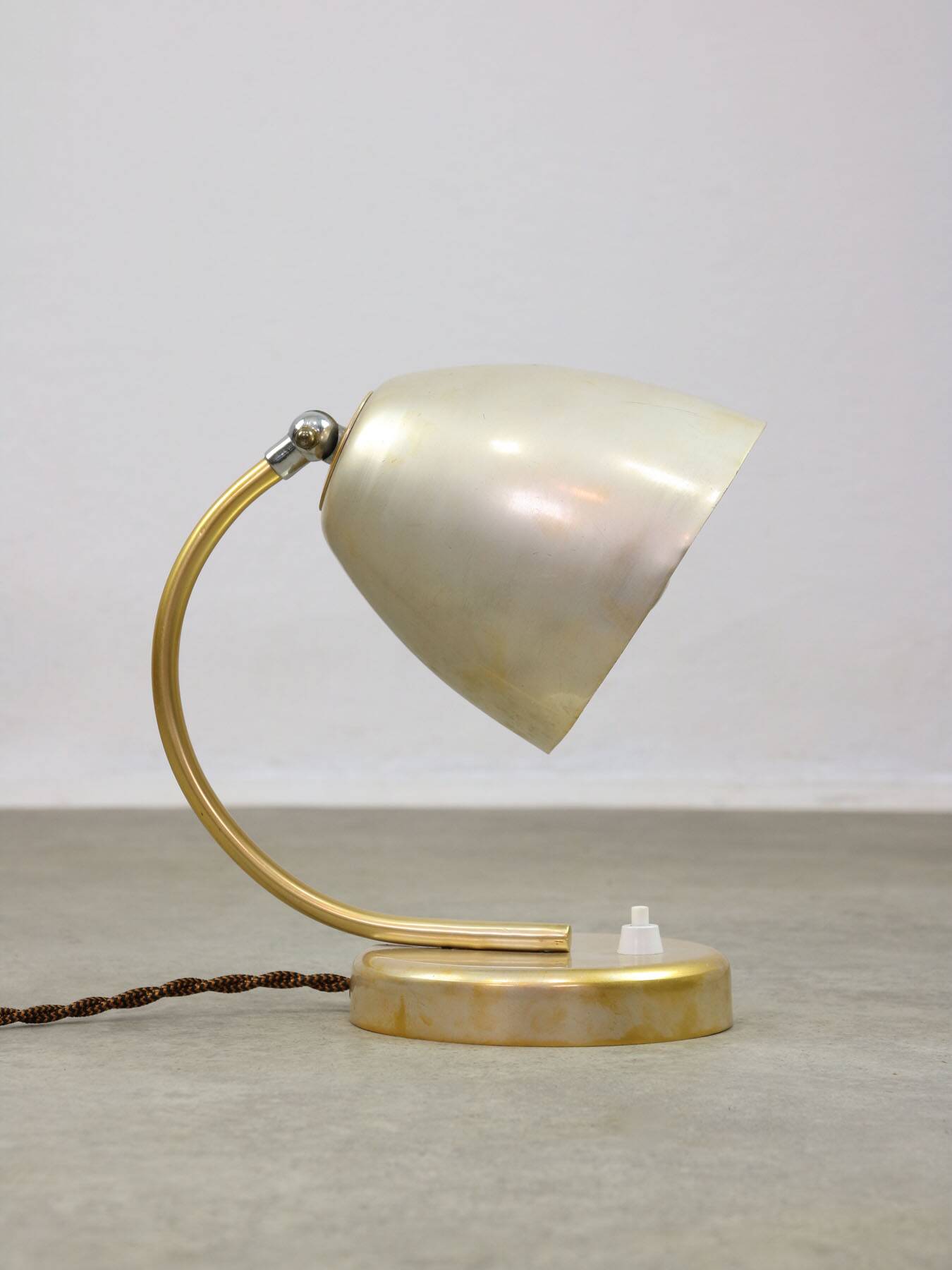 Mid-Century Italian Metal Table Lamp