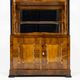 Small Biedermeier / Louis-Philippe display cabinet in walnut and birch 1840-1860