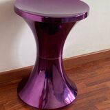 Tam-tam chrome purple stool