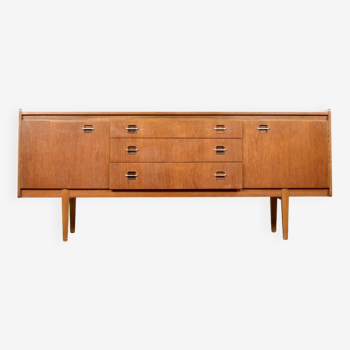 Midcentury teak and brass sideboard by Wrighton