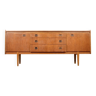 Midcentury teak and brass sideboard by Wrighton