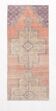 2x5 Pale Red Turkish Vintage Runner Rug, 70x165Cm