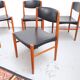 Mid Century Teak Jalk Glostrup Chairs 1960s Retro Vintage (6 pcs)