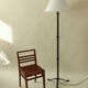 Neoclassical floor lamp in wrought iron
