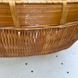 Round Basket made of Asian bamboo