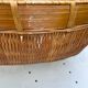 Panier rond en bambou asiatique