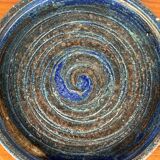 Mid-century modern Danish studio pottery bowl by Tue Poulsen for Tue Keramik, 1960s.