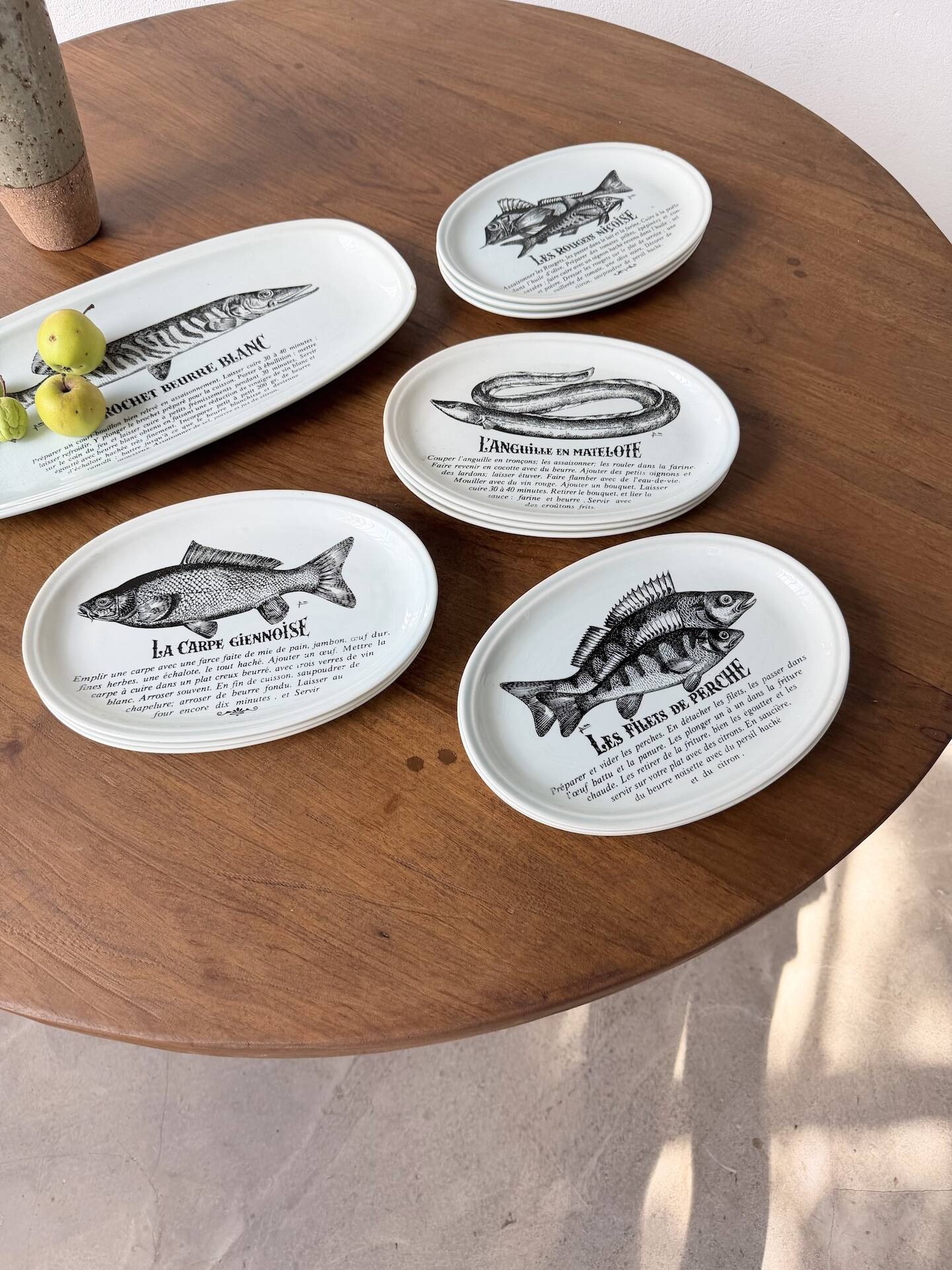 Service à poissons Gien  13 pièces