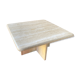 Coffee table in travertine